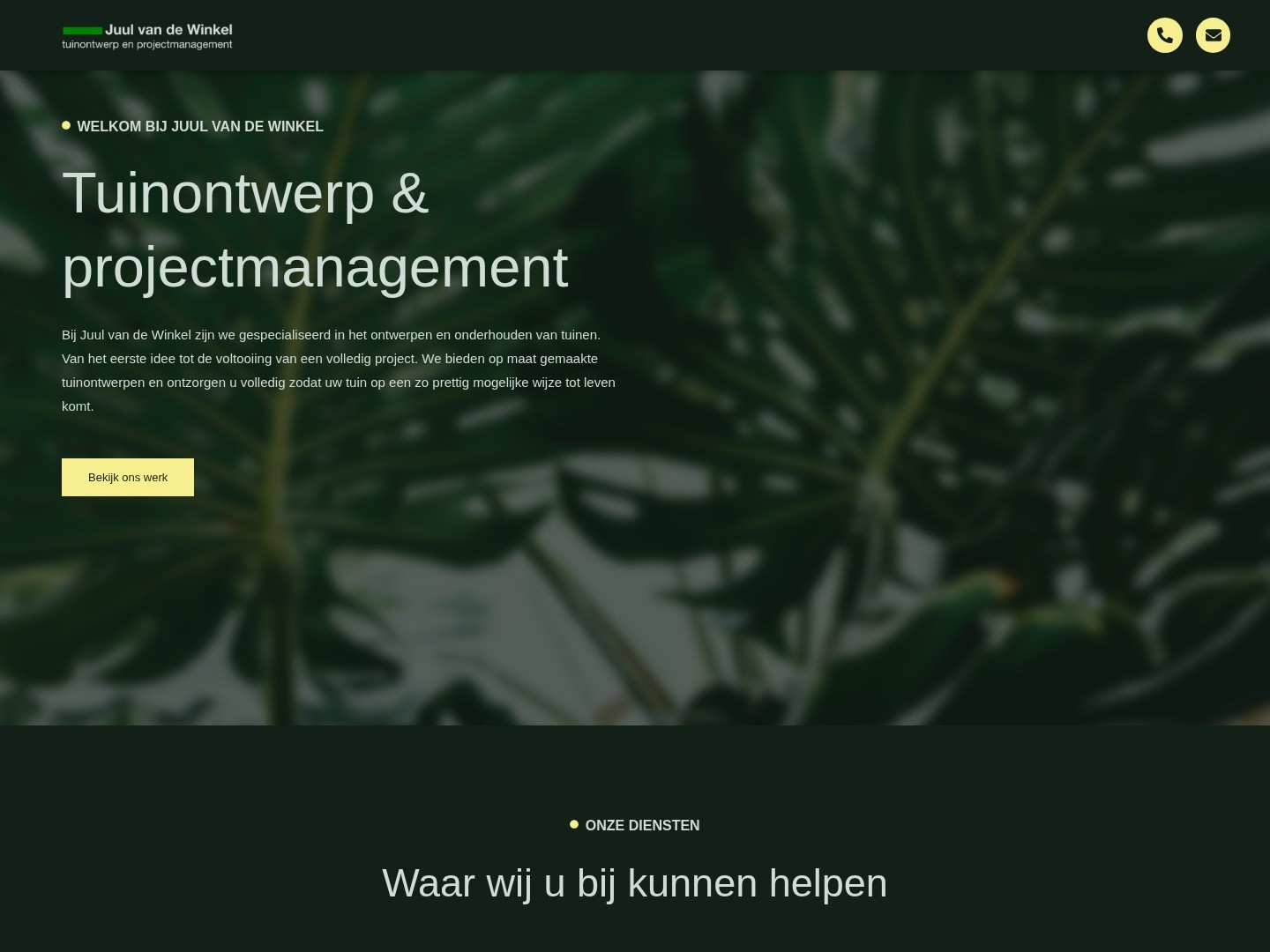 Website van Juul van de Winkel